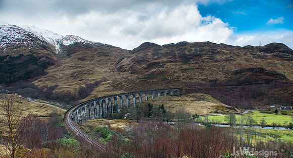 Old Train Bridge In Gelnfencoe Scotland