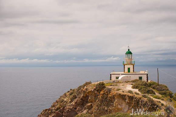 Lighthouse in Oia, Greek Island